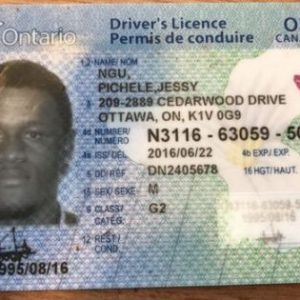 Canada Driver’s License 002