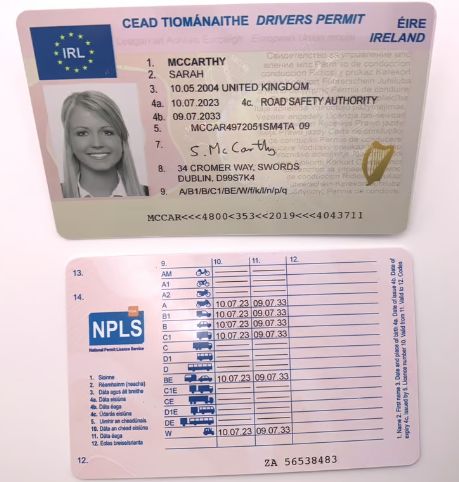 Buy Ireland Driver's License