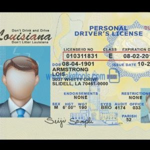 Louisiana Driver’s License and ID Card 002