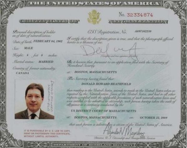 Buy Naturalization Certificate