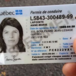 Buy Quebec Driver's Licence and ID Card